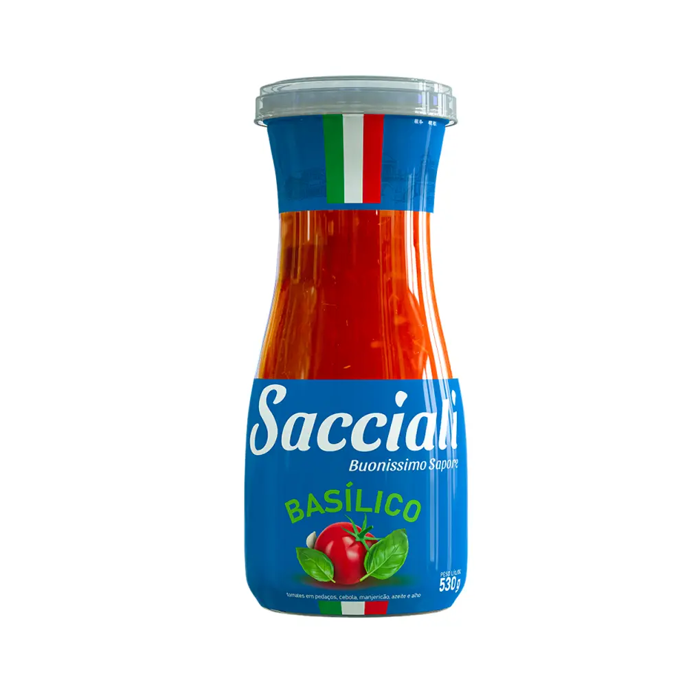 Salsa de Tomate SACCIALI Basílico (530g)