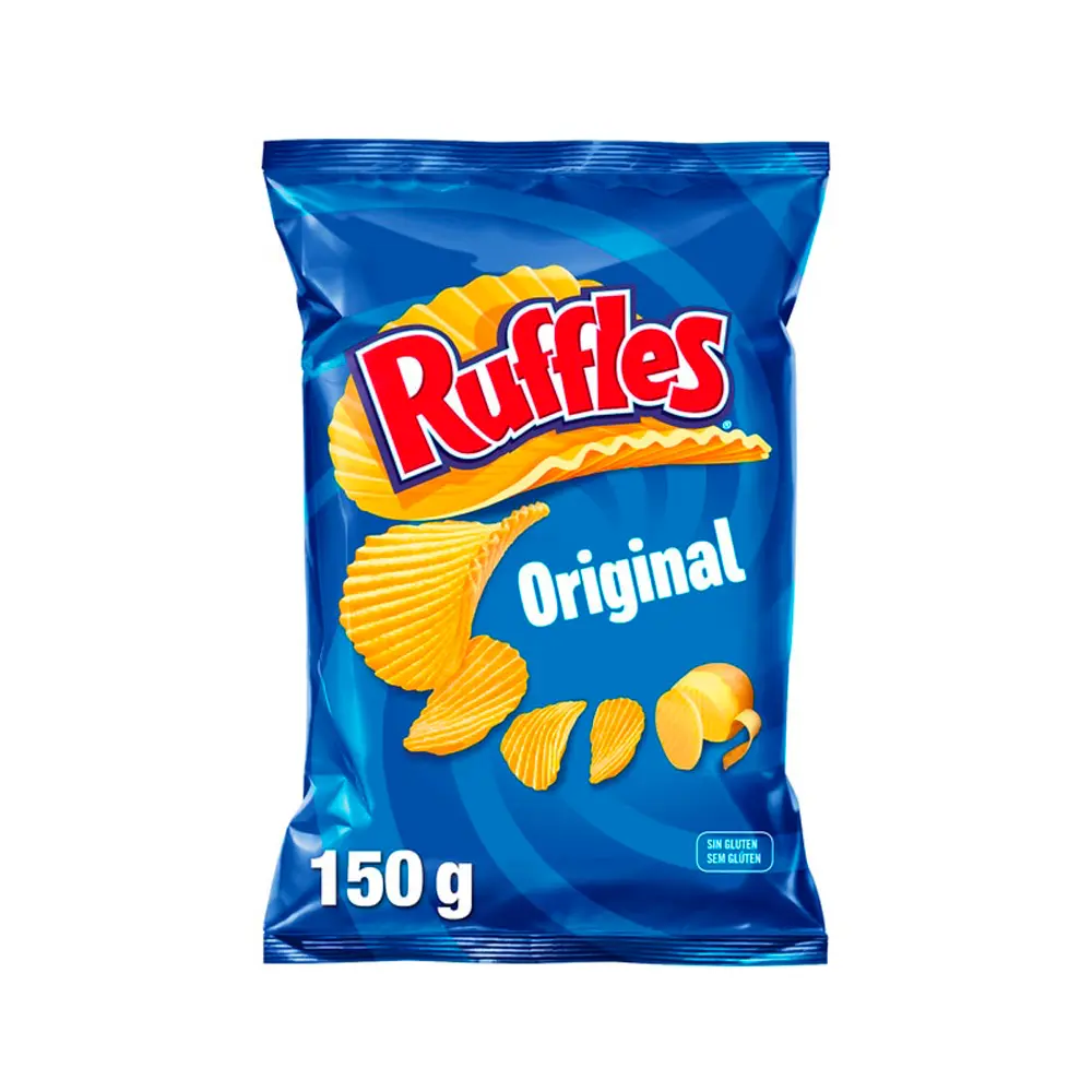 Patatas fritas sabor original Ruffles (150g)