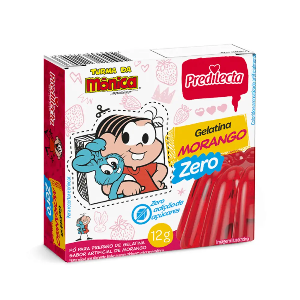 Gelatina de fresa sin azúcar PREDILECTA (12g)