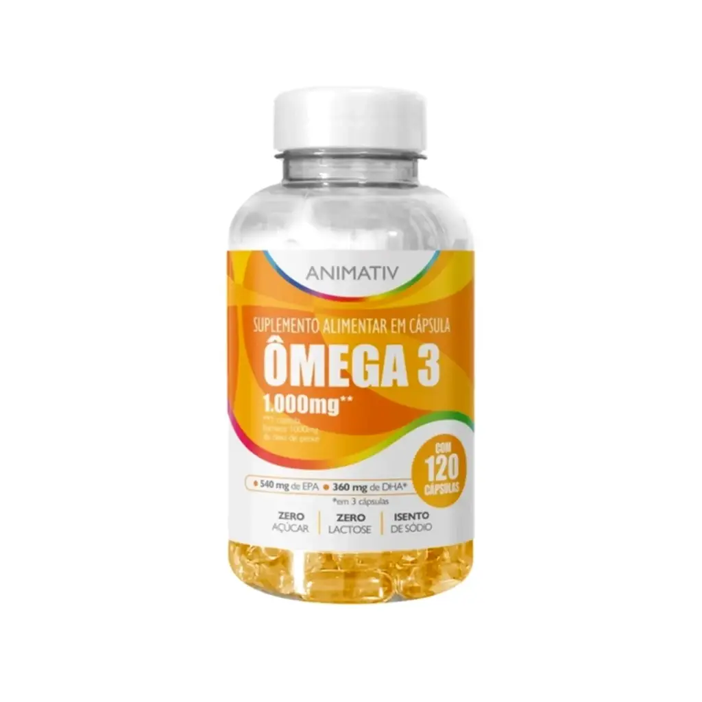 Suplemento Omega 3 Animativ (1000Mg  120 Cápsulas 